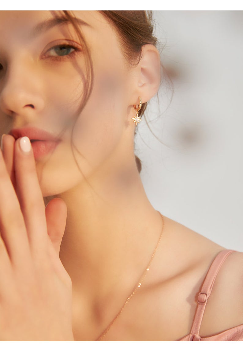 Star and Moon Earrings