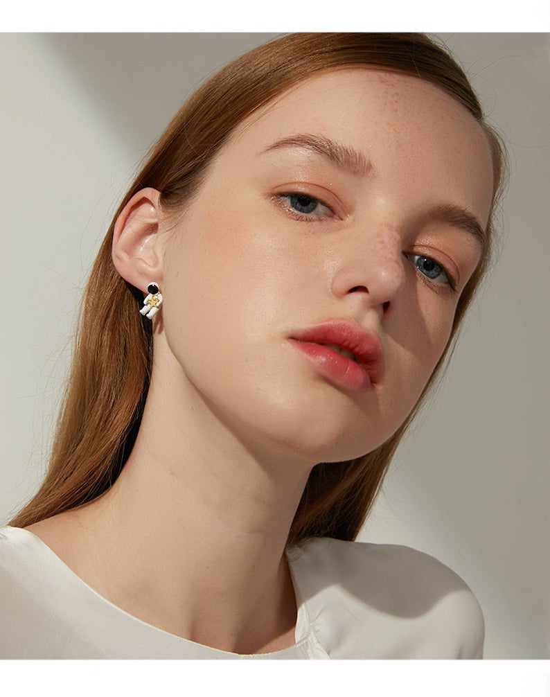 Astronaut Stud Earrings