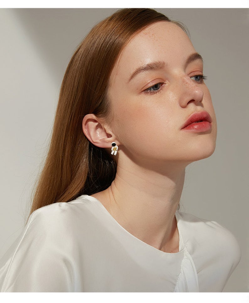 Astronaut Stud Earrings