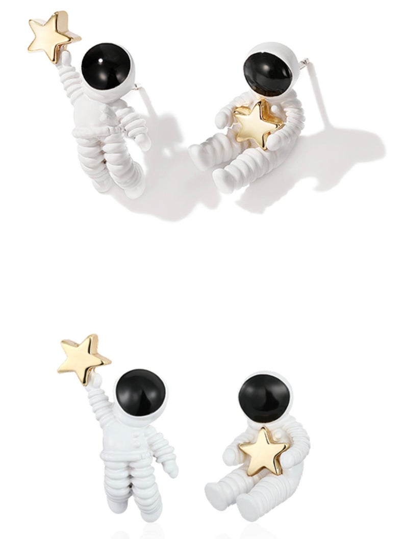 Astronaut Stud Earrings