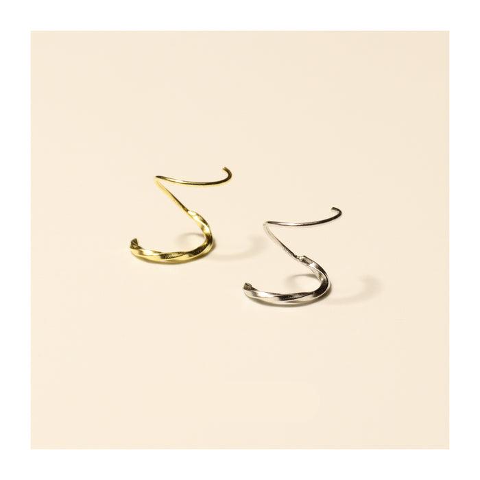 Bells Twist Ear Climber Earrings