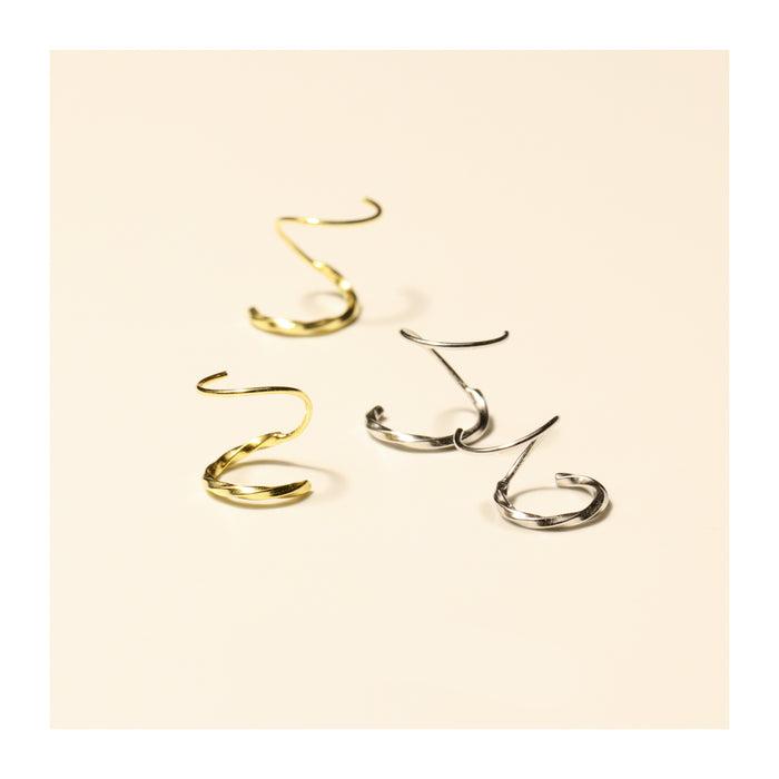 Bells Twist Ear Climber Earrings