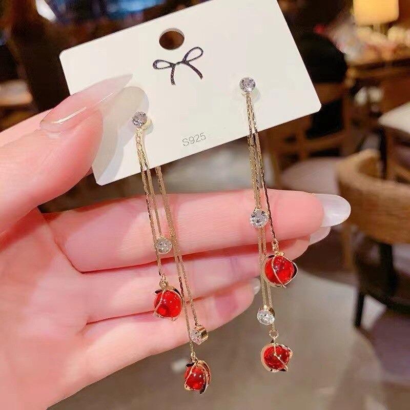 Faux Pearl Drop Earrings