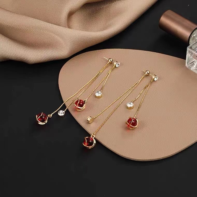 Faux Pearl Drop Earrings