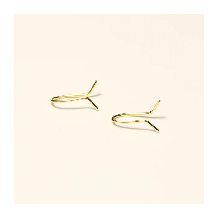 Mini Vuit Ear Climber Earrings