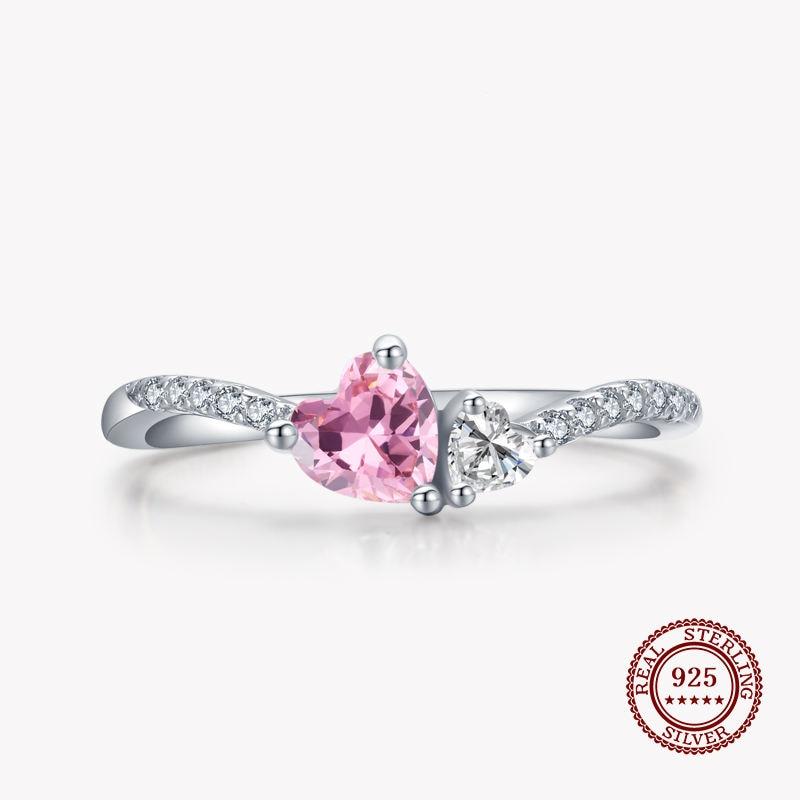 Pink ‘SOULMATE’ Sterling Silver Ring Pink ‘SOULMATE’ Sterling Silver Ring