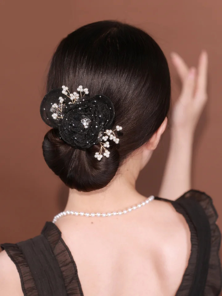Lace Flower Hair Bun Maker