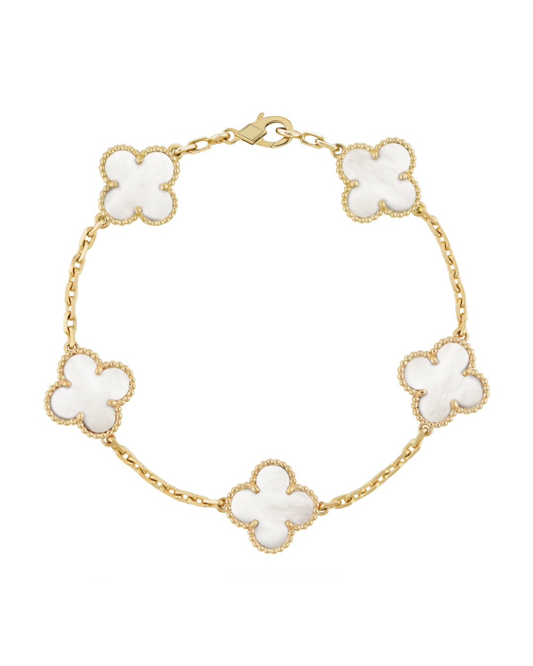 Clover Bracelet White
