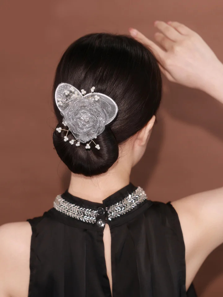 Lace Flower Hair Bun Maker