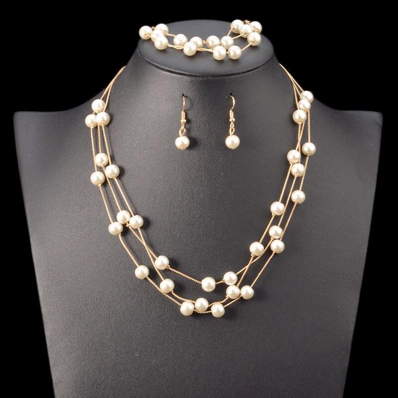 The Drop And Dangle Pearl Set