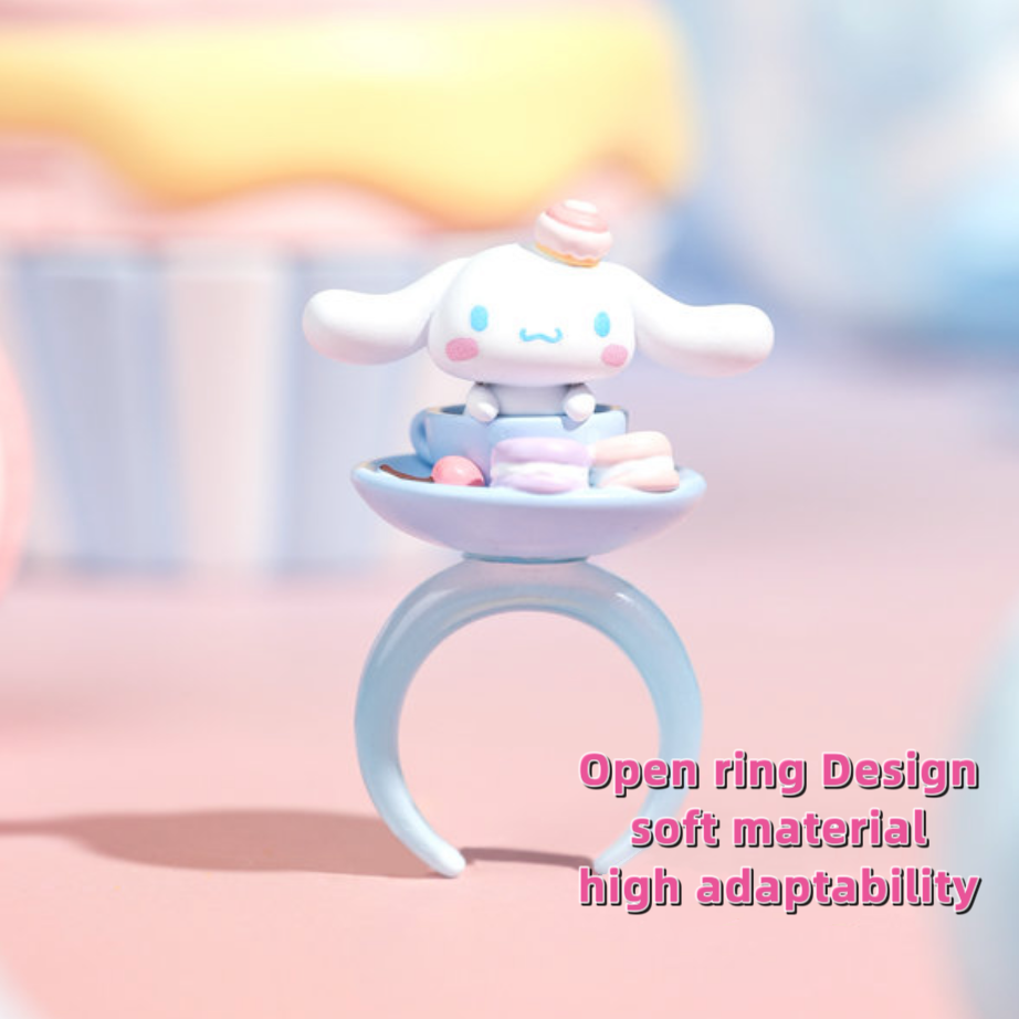 Sanrio Cinnamoroll Ring Cupcake Jewelry Box Surprise Box Toy