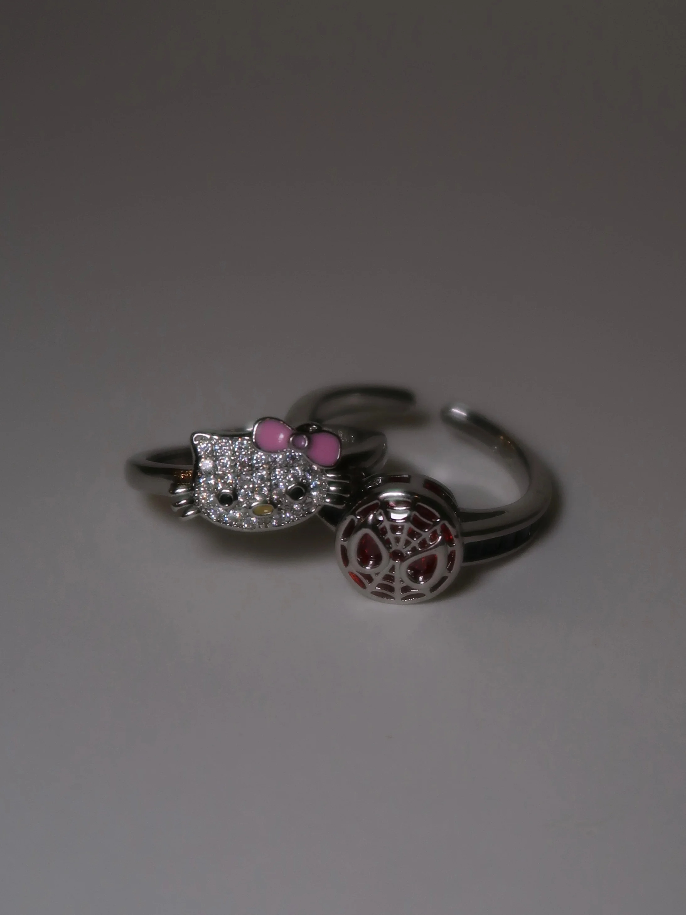 Hello Kitty x Spiderman Ring Set