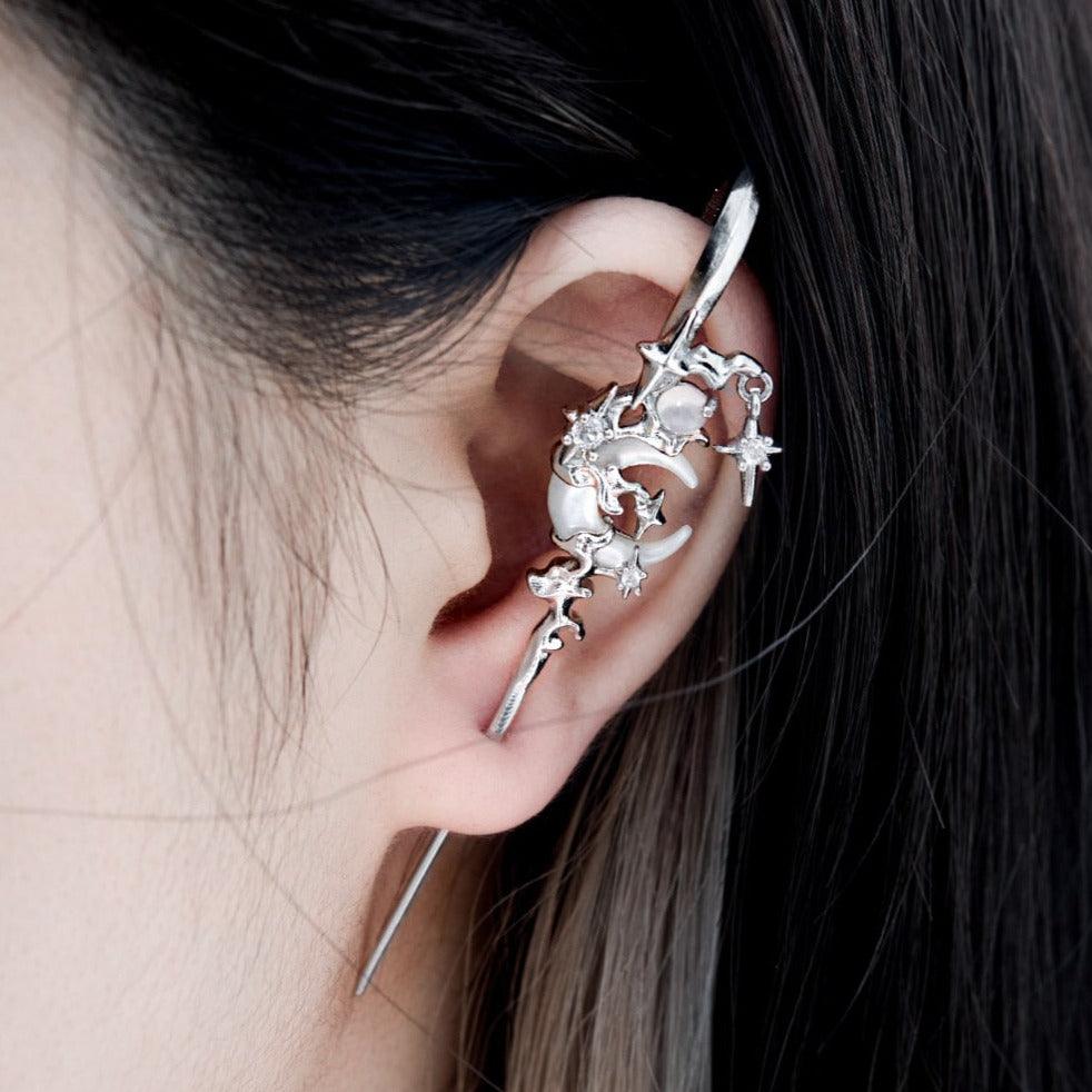 MYTH OF THE MOON S925 Ear Hook Needle Piercing Earring