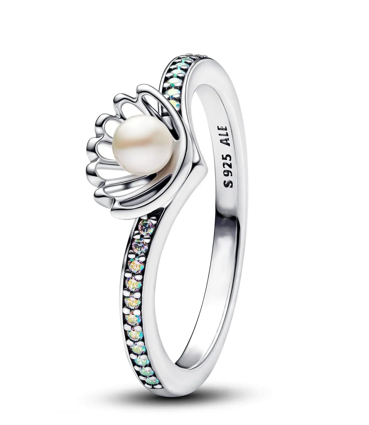 Disney Princess Ariel Shell Treated Freshwater Cultured Pearl Ring