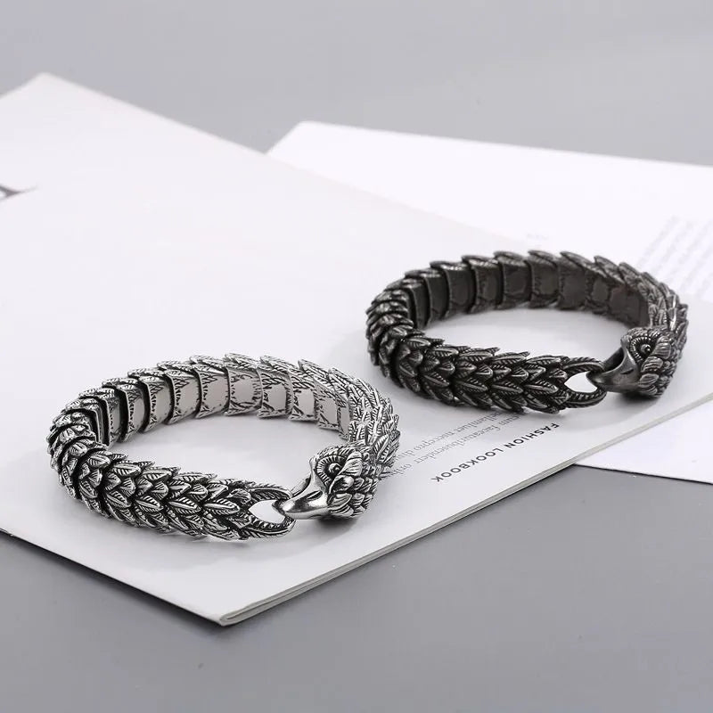 ULIKINGJEWELRYVintageEagleStainlessSteelBracelet03