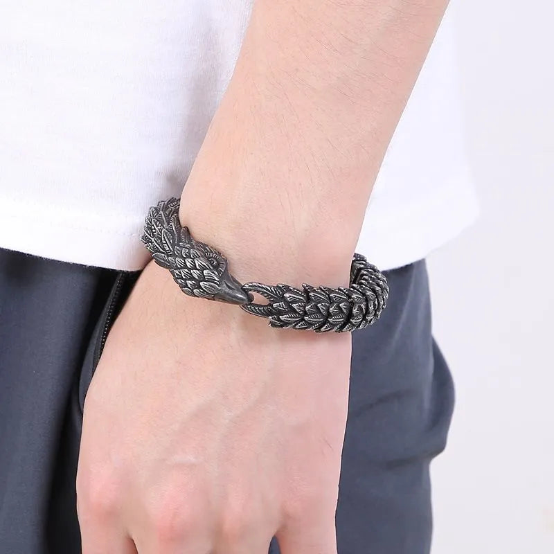 ULIKINGJEWELRYVintageEagleStainlessSteelBracelet05