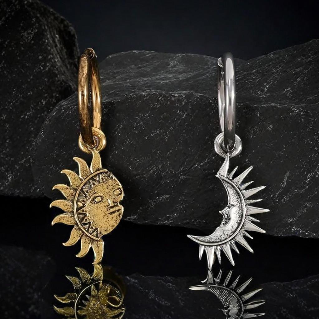 Sun & Moon Matching Earrings