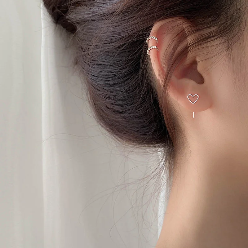 Heart shape Stud Earrings