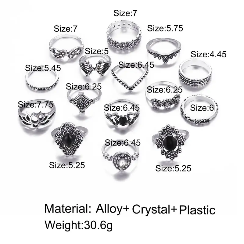 Vintage Gold Star Knuckle Rings For Women