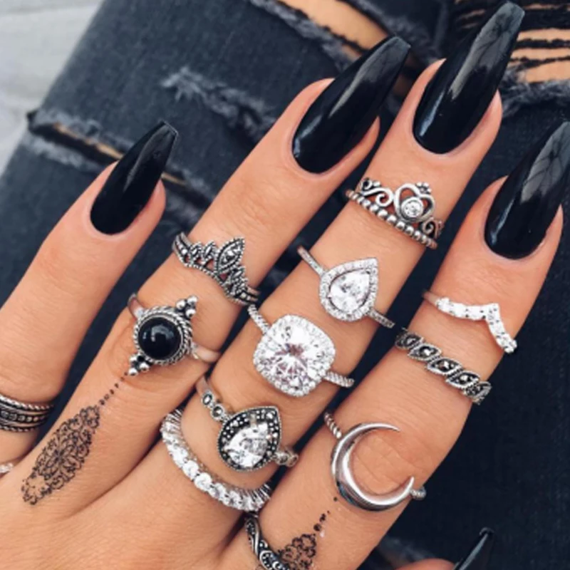 Vintage Gold Star Knuckle Rings For Women