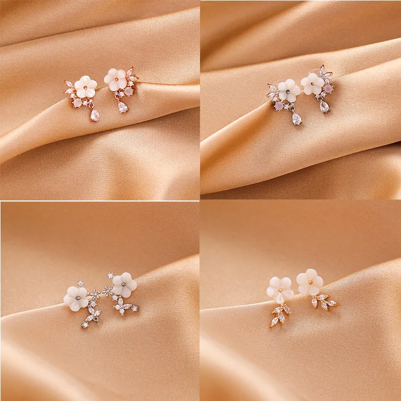 Shell Flower Studs Earrings