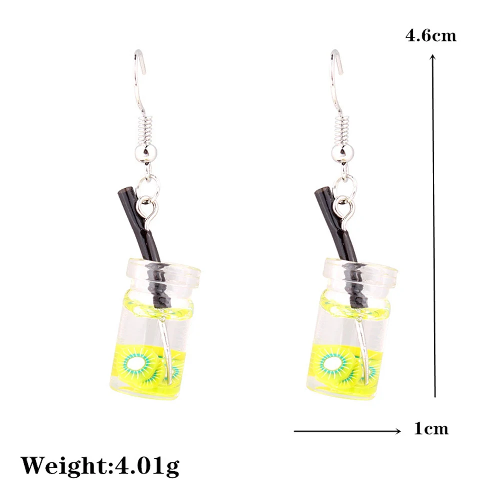 Bubble tea earrings