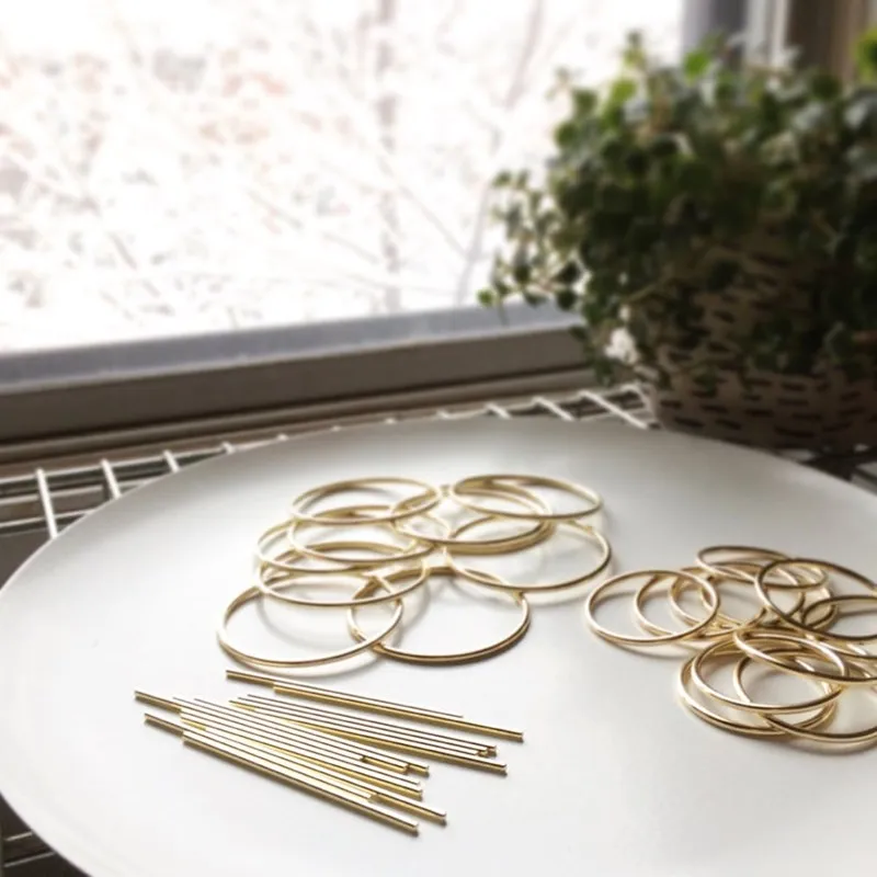 Long Bar Stainless Steel Round Barrette Hair Clip
