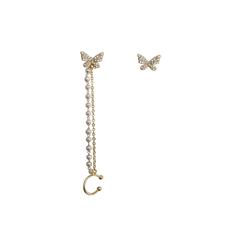 Butterfly Tassel Chain Earrings