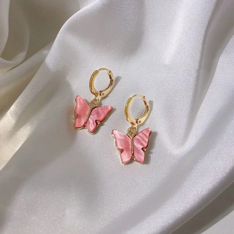 Butterfly Huggies , Butterfly Earrings & Necklace