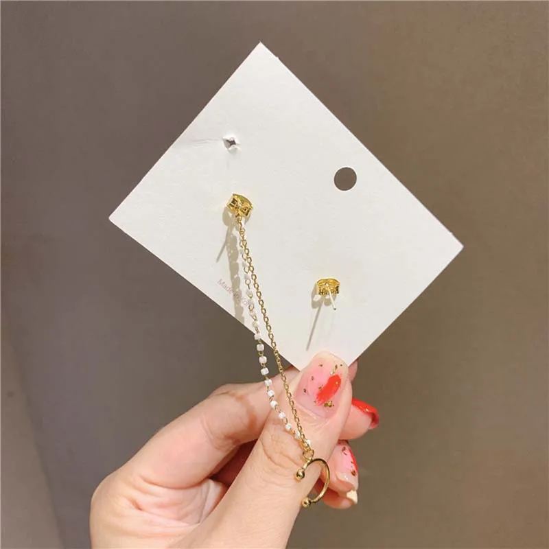 Diamond Flower Ear Cuff