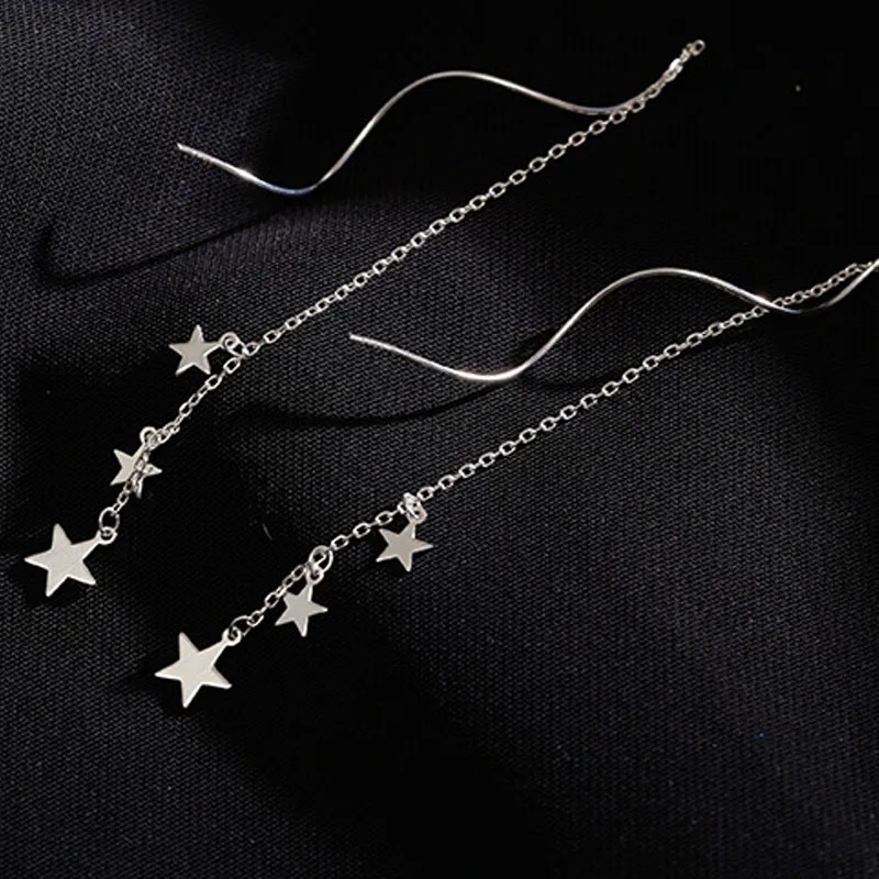 Trendy Star Dangle Earrings