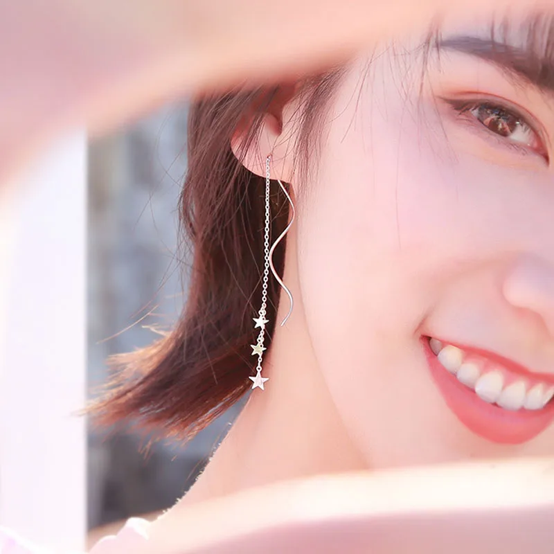 Trendy Star Dangle Earrings