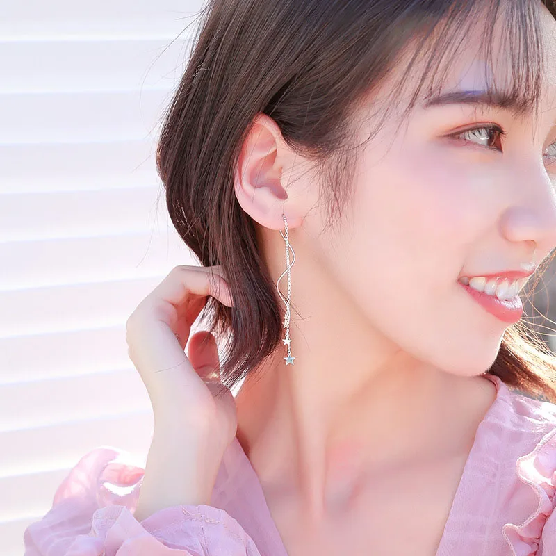 Trendy Star Dangle Earrings