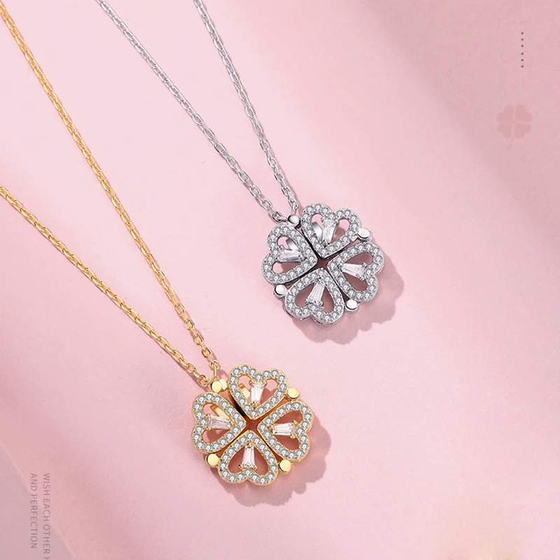 Clover Love Necklace Four Hearts Clover Love Necklace Four Hearts