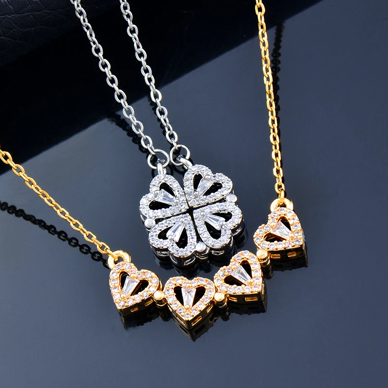 Clover Love Necklace Four Hearts Clover Love Necklace Four Hearts