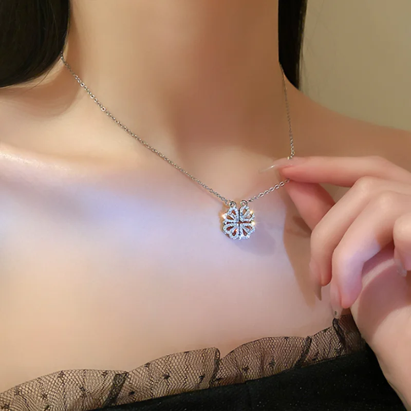 Clover Love Necklace Four Hearts Clover Love Necklace Four Hearts