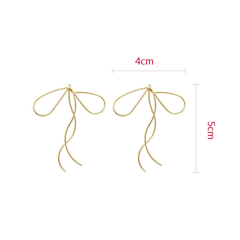 Line Bow Earrings