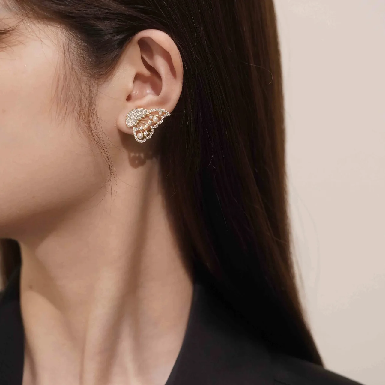 Butterfly Double Stud Earrings