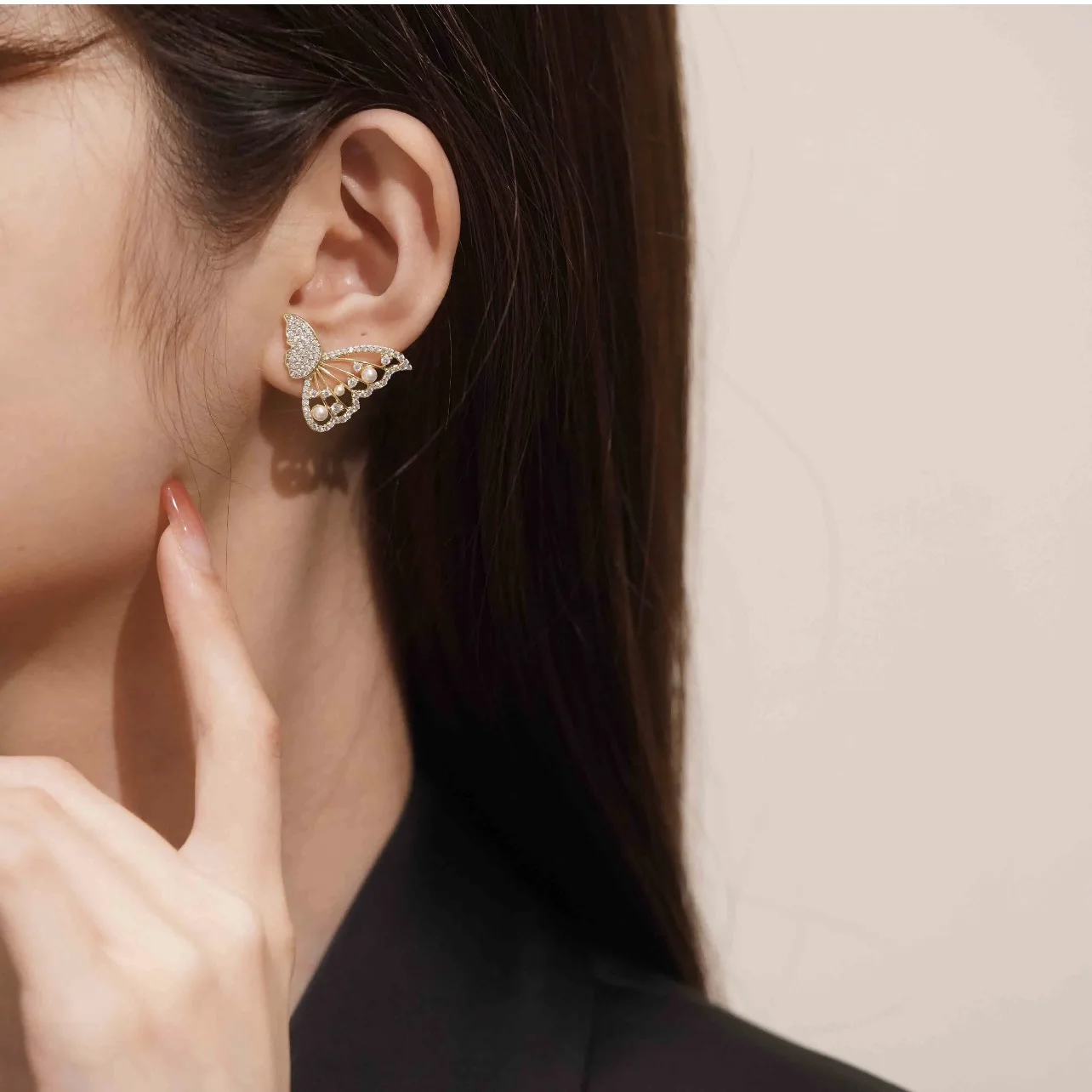 Butterfly Double Stud Earrings