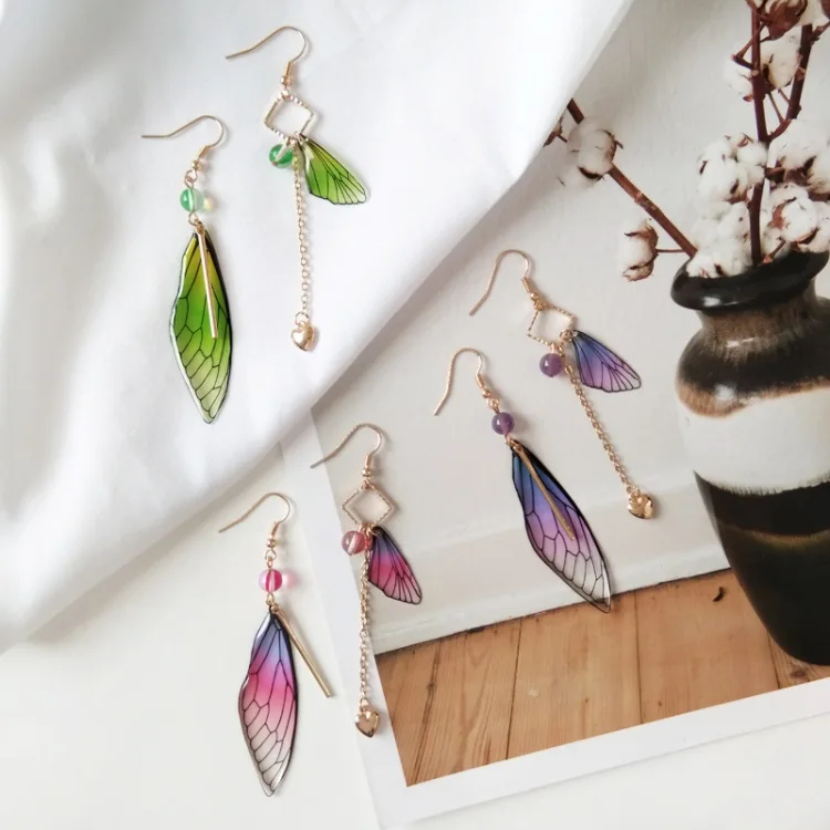 Fairy Wings Pearl Dangle Earring Collection