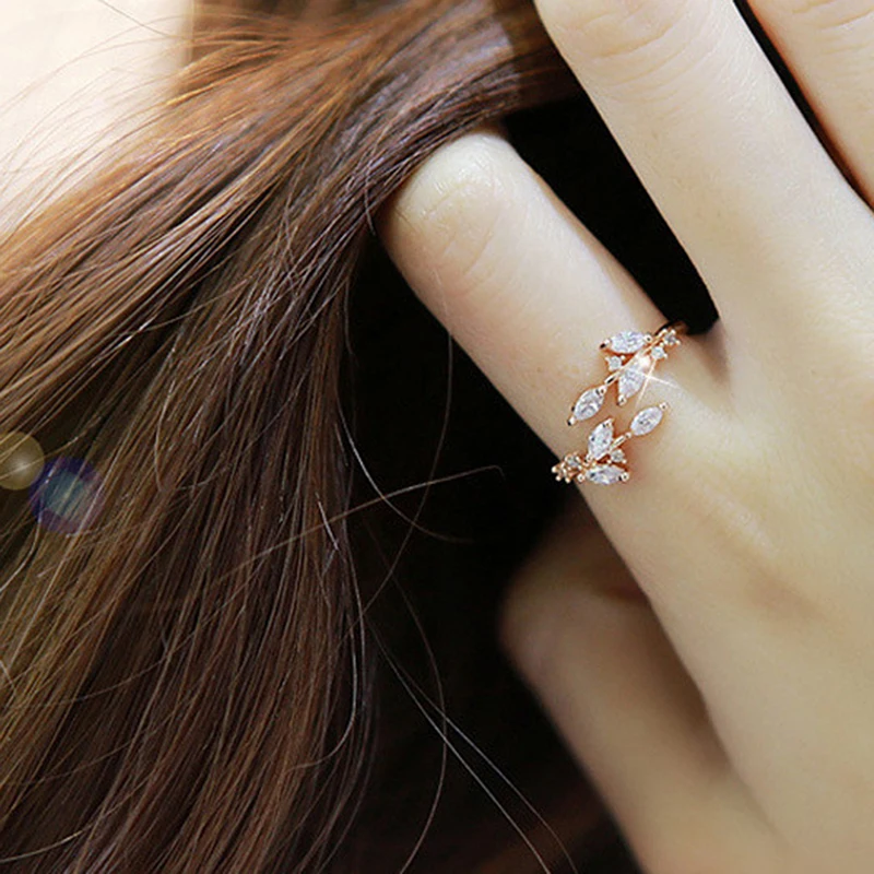 Stackable Olive Leaf Rings