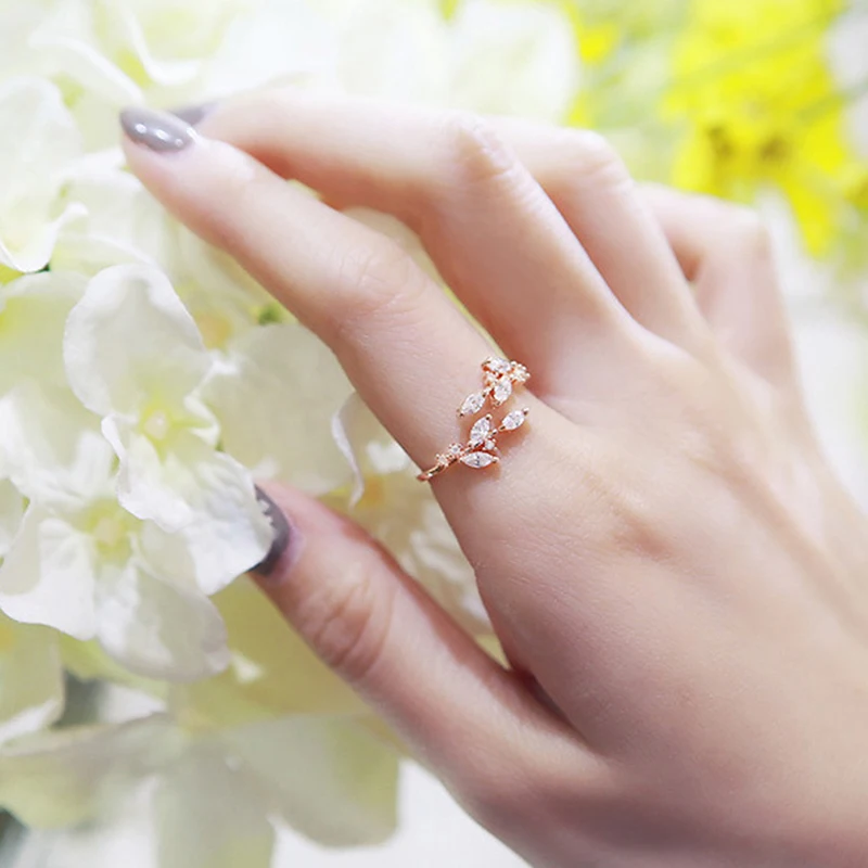 Stackable Olive Leaf Rings