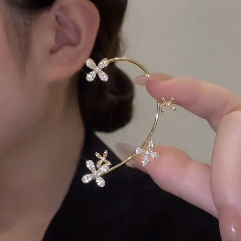 ​Flower and Snow Flake Ear Cuff Collection