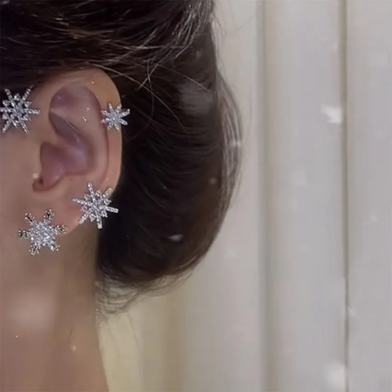 ​Flower and Snow Flake Ear Cuff Collection