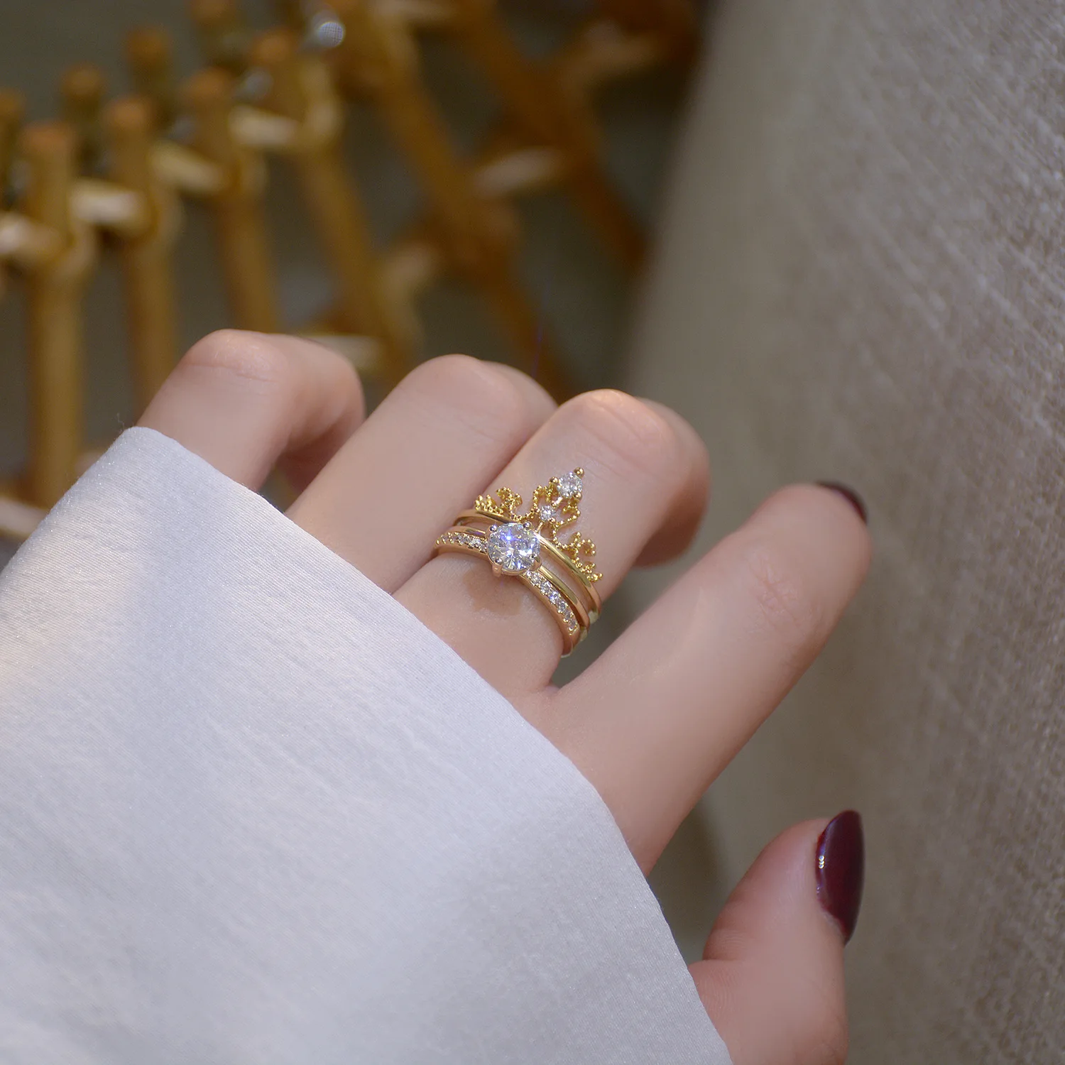 Crown Ring Set