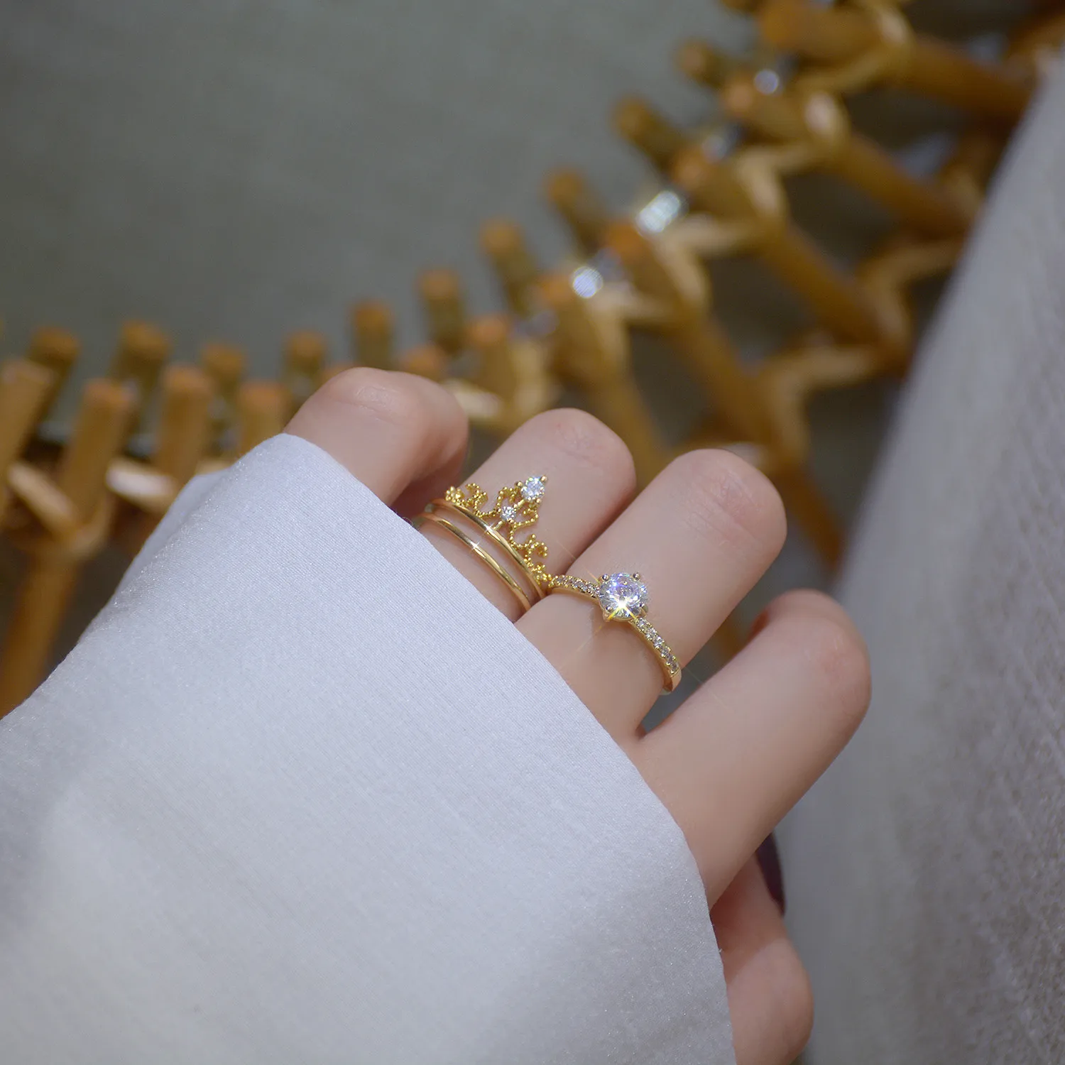 Crown Ring Set