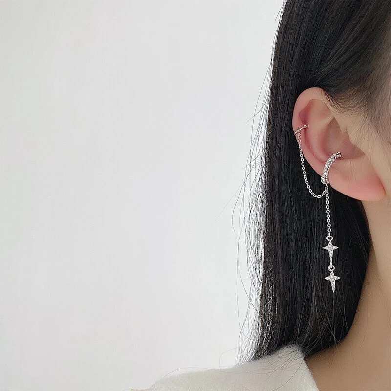 Diamond Star Ear Cuff