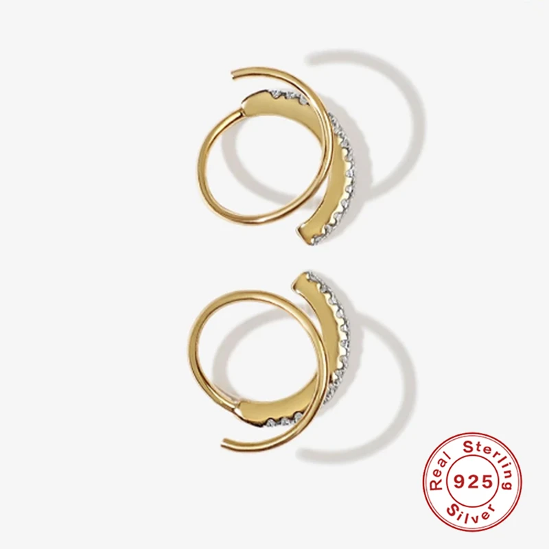 Faux Double Hoops
