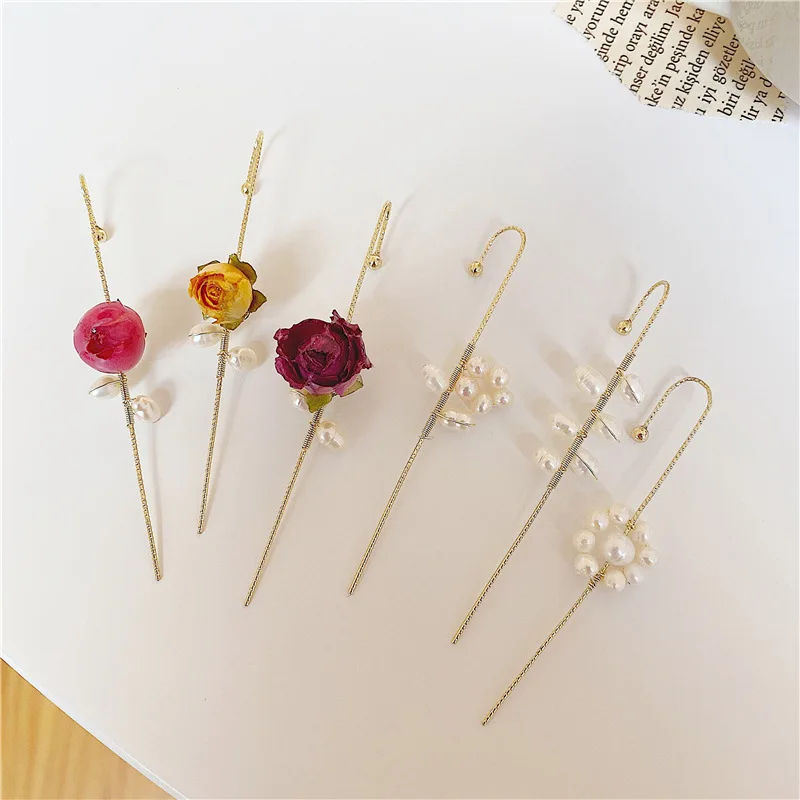 Rose and Butterfly Hook Earring Collection