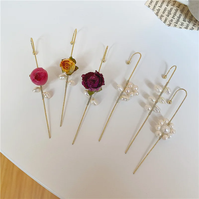 Rose and Butterfly Hook Earring Collection